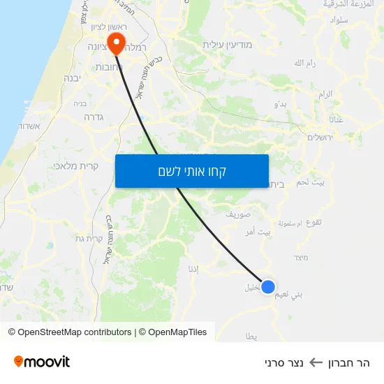 מפת הר חברון לנצר סרני