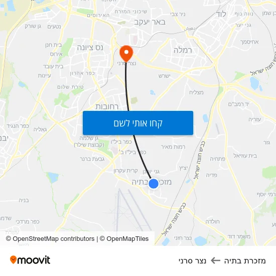 מפת מזכרת בתיה לנצר סרני