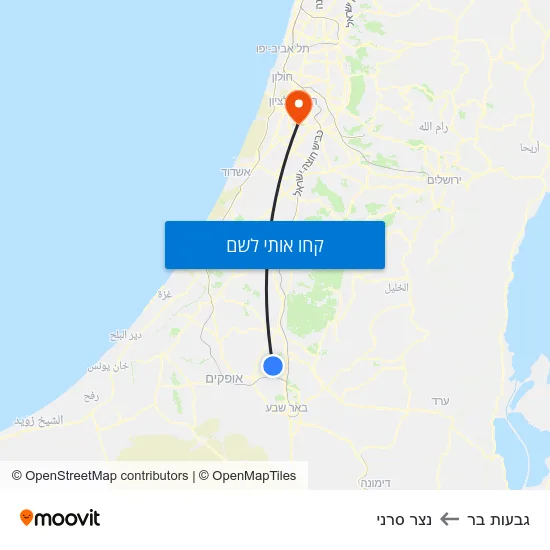 מפת גבעות בר לנצר סרני