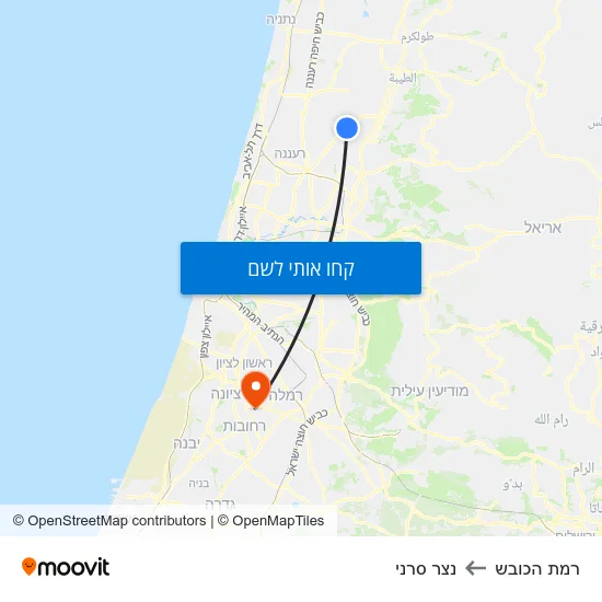 מפת רמת הכובש לנצר סרני