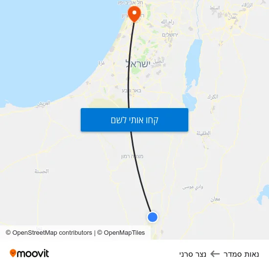 מפת נאות סמדר לנצר סרני