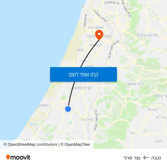 מפת נגבה לנצר סרני