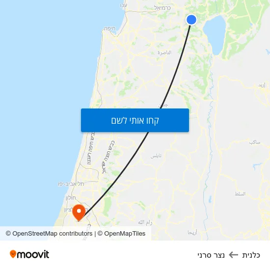 מפת כלנית לנצר סרני