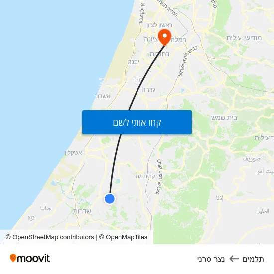 מפת תלמים לנצר סרני