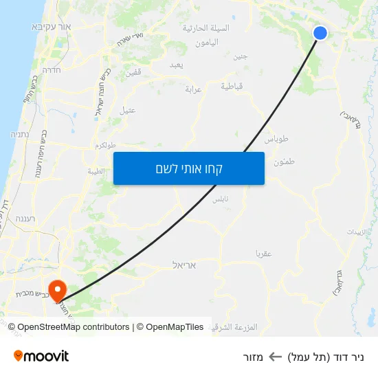 מפת ניר דוד (תל עמל) למזור