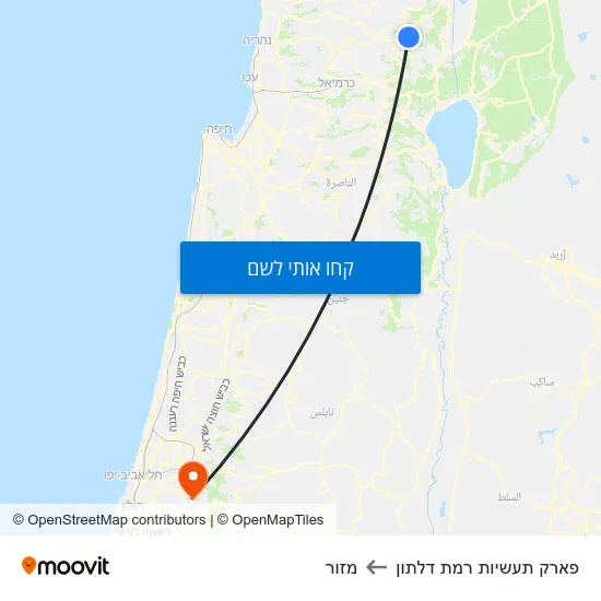מפת פארק תעשיות רמת דלתון למזור