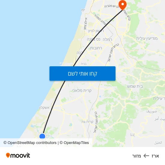 מפת ארז למזור