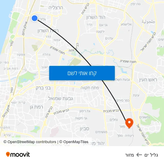 מפת גליל ים למזור