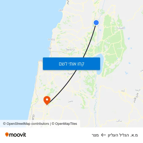 מפת מ.א. הגליל העליון למצר