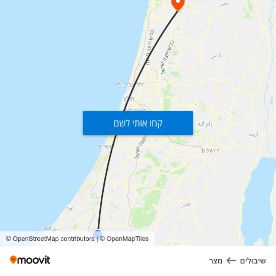 מפת שיבולים למצר