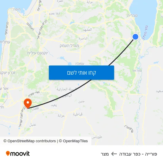 מפת פורייה - כפר עבודה למצר