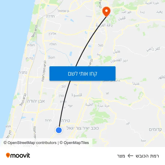 מפת רמת הכובש למצר