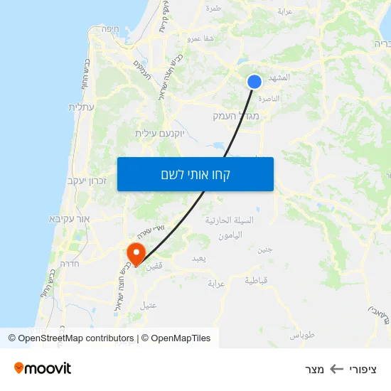 מפת ציפורי למצר