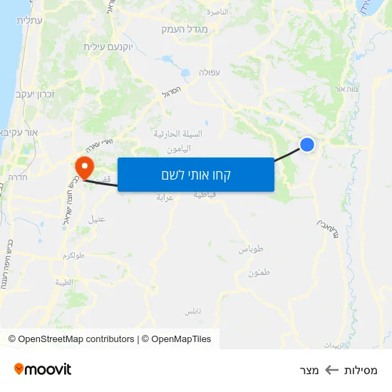 מפת מסילות למצר