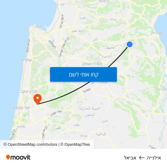 מפת אילנייה לאביאל