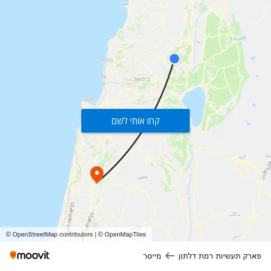 מפת פארק תעשיות רמת דלתון למייסר