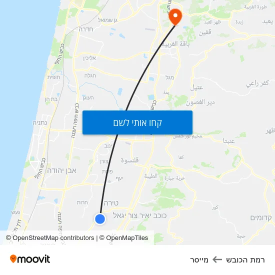 מפת רמת הכובש למייסר