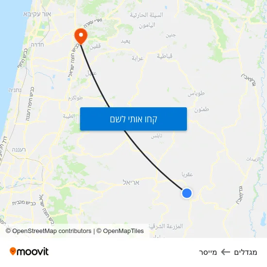 מפת מגדלים למייסר