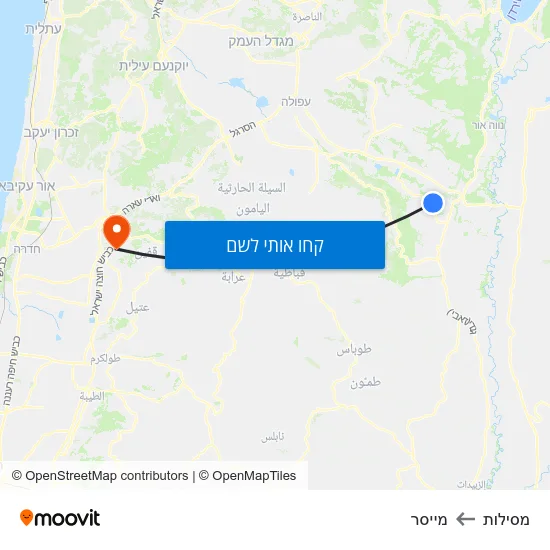 מפת מסילות למייסר