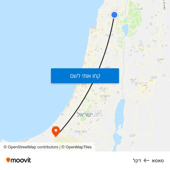 מפת סאסא לדקל