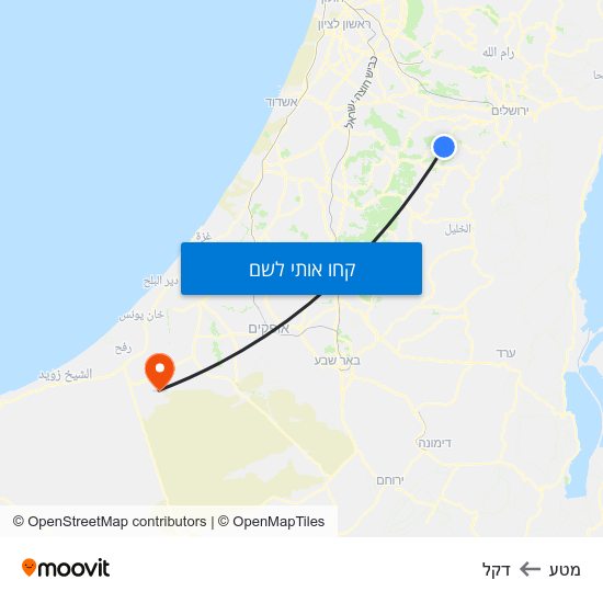 מפת מטע לדקל