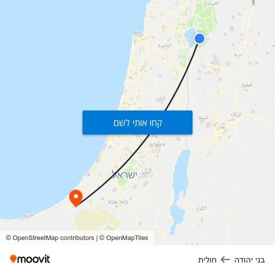 מפת בני יהודה לחולית