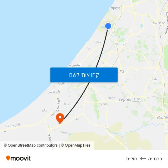 מפת כרמייה לחולית