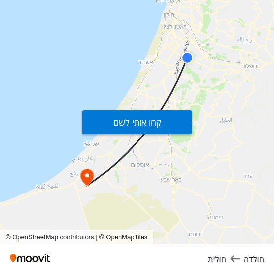 מפת חולדה לחולית