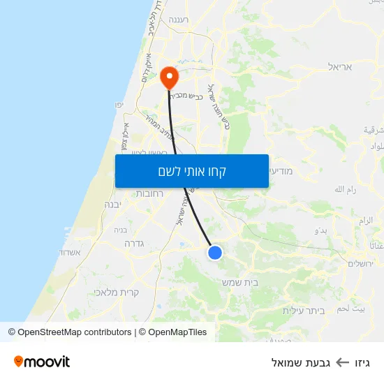 מפת גיזו לגבעת שמואל