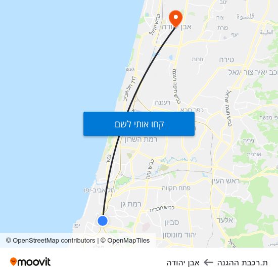 מפת ת.רכבת ההגנה לאבן יהודה