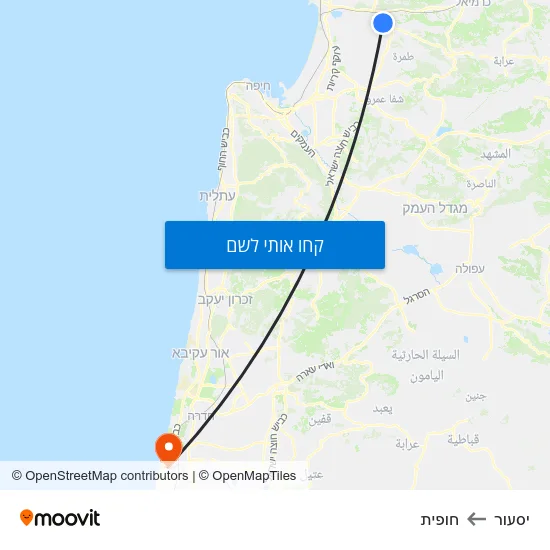 מפת יסעור לחופית