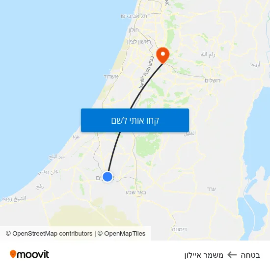 מפת בטחה למשמר איילון