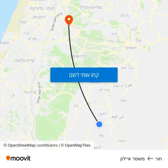 מפת חגי למשמר איילון