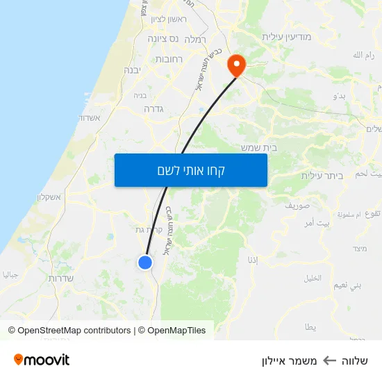 מפת שלווה למשמר איילון