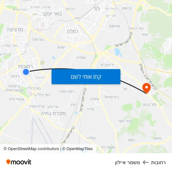 מפת רחובות למשמר איילון