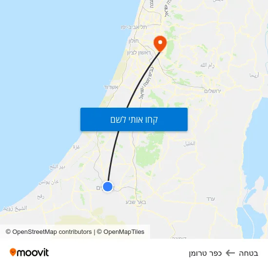 מפת בטחה לכפר טרומן