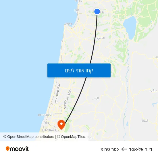 מפת דייר אל-אסד לכפר טרומן