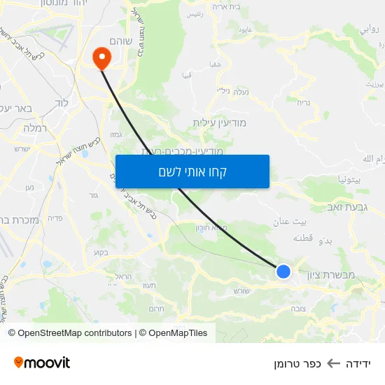 מפת ידידה לכפר טרומן