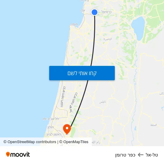 מפת טל-אל לכפר טרומן