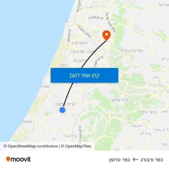 מפת כפר ורבורג לכפר טרומן