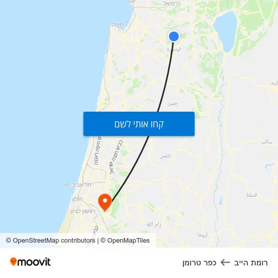 מפת רומת הייב לכפר טרומן