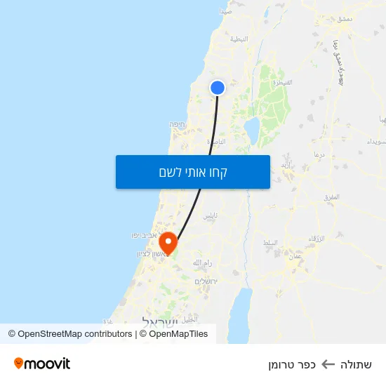 מפת שתולה לכפר טרומן