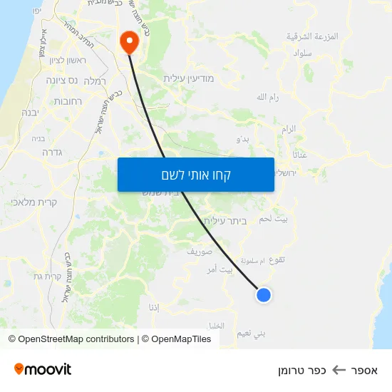 מפת אספר לכפר טרומן