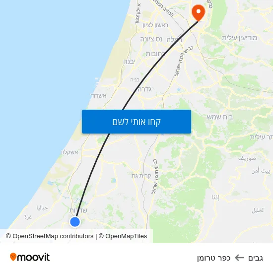 מפת גבים לכפר טרומן