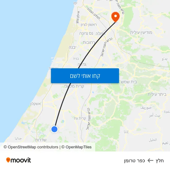 מפת חלץ לכפר טרומן