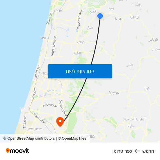מפת חרמש לכפר טרומן