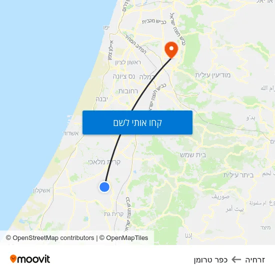 מפת זרחיה לכפר טרומן