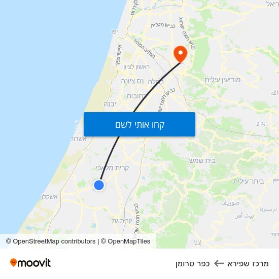 מפת מרכז שפירא לכפר טרומן