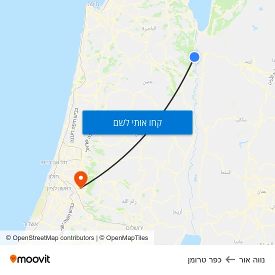 מפת נווה אור לכפר טרומן