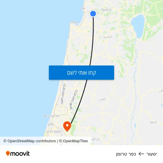 מפת יסעור לכפר טרומן